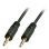 Kabel Audio Lindy 35641 3,5 mm mannelijk naar mannelijk 1 m afgeschermd zwart