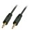 Kabel Audio Lindy 35641 3,5 mm mannelijk naar mannelijk 1 m afgeschermd zwart