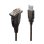 USB-Seriell Adapter Lindy 43413 Grau 1,5 m USB A RS-232 Stecker