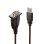 USB-Seriell Adapter Lindy 43413 Grau 1,5 m USB A RS-232 Stecker