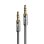 Cable audio 3,5 mm Lindy Chrom Line 0,5 m