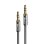 Cable audio 3,5 mm Lindy Chrom Line 0,5 m
