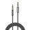 Cable audio 3,5 mm Lindy Chrom Line 0,5 m