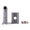 Support de poteau Hikvision DS-1602ZJ-Pole-P Aluminium Extérieur