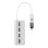 Hub TnB 4 ports USB 2.0 480 Mbit/s modèle HUBUSB4ALU aluminium