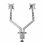 Napofix DM2230S Support Moniteur Double Bureau 13 à 32" VESA 75x75 à 100x100 Max 18Kg