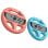 Pack 2 Volantes Subsonic SA5718 Joy-Con Nintendo Switch 2 Turquesa Rojo