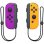 Comando Joy-Con Nintendo Switch Neon Violeta e Neon Laranja com bateria substituível