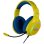 Auriculares Krom KRACK com cabo USB gaming som 7.1 RGB amarelo azul