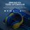 Auriculares Krom KRACK com cabo USB gaming som 7.1 RGB amarelo azul