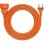 Rallonge extérieure Generic H05VV-F 2x1,5 mm² 25 m orange 16 A avec prise terre