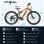 Velo electrique Hedatx Paselec GS9 48V 16Ah 8 vitesses Orange
