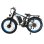 Vélo électrique Baolujie DP-2603 2x1500 W 52 V 32 Ah 55 km/h 26" Bleu