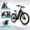 Bicicleta Eléctrica Hedatx TX2 Marco Paso Bajo 500 W 48 V 16 Ah Neumáticos 26"