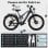 Bicicleta eléctrica Hedatx TX29 27,5" x 3,0" 48 V 19,2 Ah doble suspensión