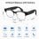 Autrucker Gafas Inteligentes Cámara Integrada IA Integrada Traductor