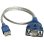 Cable serie Atlantis Land USB A DB-9 Bleu Argent Transparent