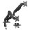 TnB MHMECADUAL Mechanische Dubbele Arm Monitorstandaard Bureau Zwart