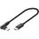 Cavo USB-C Manhattan 90° 60W Confezione 5 pezzi 0,2 m Nero