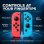 Manette Sans Fil Blossom pour Nintendo Switch Rose et Vert avec Bracelets