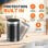 Chauffage Soufflant Blossom 2 en 1 1500W avec Ventilateur Noir