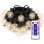 Guirnalda luminosa Blossom G40 de 30 m con mando, luz cálida e IP44