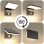 Aplique Exterior Jardim 36W IP65 Sensor Movimento Blossom Anthracite