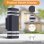 Aplique exterior Blossom de doble haz IP65 antracita con 2 LED GU10
