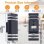 Aplique exterior Blossom de doble haz IP65 antracita con 2 LED GU10