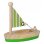 Voilier-jouet Eichhorn Sailing Boot bois flottant 2 pièces