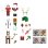 Figura de Acción Mattel Minecraft Calendario de Adviento 24 Piezas