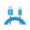 Cable de carga Innova USB C USB-A a USB-C 1,5 A 1 m Azul