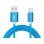 Cable de carga Innova USB C USB-A a USB-C 1,5 A 1 m Azul