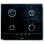 Placa de fogao a gas Glem GT64BK Integrada 60 cm 4 queimadores