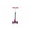 Patinete infantil Jamara KickLight de 3 ruedas luminosas, plegable, negro y rosa