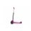 Patinete infantil Jamara KickLight de 3 ruedas luminosas, plegable, negro y rosa