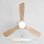 Ventoinha de Teto com Luz SWEISS Flow22 40W 3 Pás 6 Velocidades Comando Função Inverno