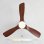 Ventoinha de Teto com Luz SWEISS Flow26 40W 106cm 6 Velocidades Comando Função Inverno