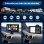 Tragbarer Bildschirm JUNSUN 7 Zoll CarPlay Android Auto Kabellos USB