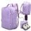 Mochila de cabina RAYKONG 40x30x20 cm 24 L impermeable portátil 16" morada