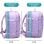 Mochila de cabina RAYKONG 40x30x20 cm 24 L impermeable portátil 16" morada