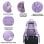 Mochila de cabina RAYKONG 40x30x20 cm 24 L impermeable portátil 16" morada