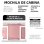 Mochila RAYKONG Cabina Ryanair 40x30x20 cm 24L Impermeable Rosa