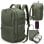 Mochila de cabina RAYKONG 40x30x20 cm 24 L impermeable portátil 16" verde