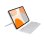 Tastiera Logitech Flip Folio AZERTY Bluetooth Grigio Chiaro per iPad 11"