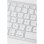 Teclado Bluestork Mini Mac de Membrana TKL Bluetooth Blanco Francés