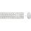 Tastiera HP 650 a membrana completa con mouse wireless bianco AZERTY francese