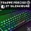 Teclado The G-Lab KEYZ-HYDROGEN/FR Gaming de membrana 60% preto FR