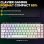 Clavier The G-lab Keyz Titan Magnétique Wireless RGB Azerty Blanc