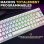 Clavier The G-lab Keyz Titan Magnétique Wireless RGB Azerty Blanc